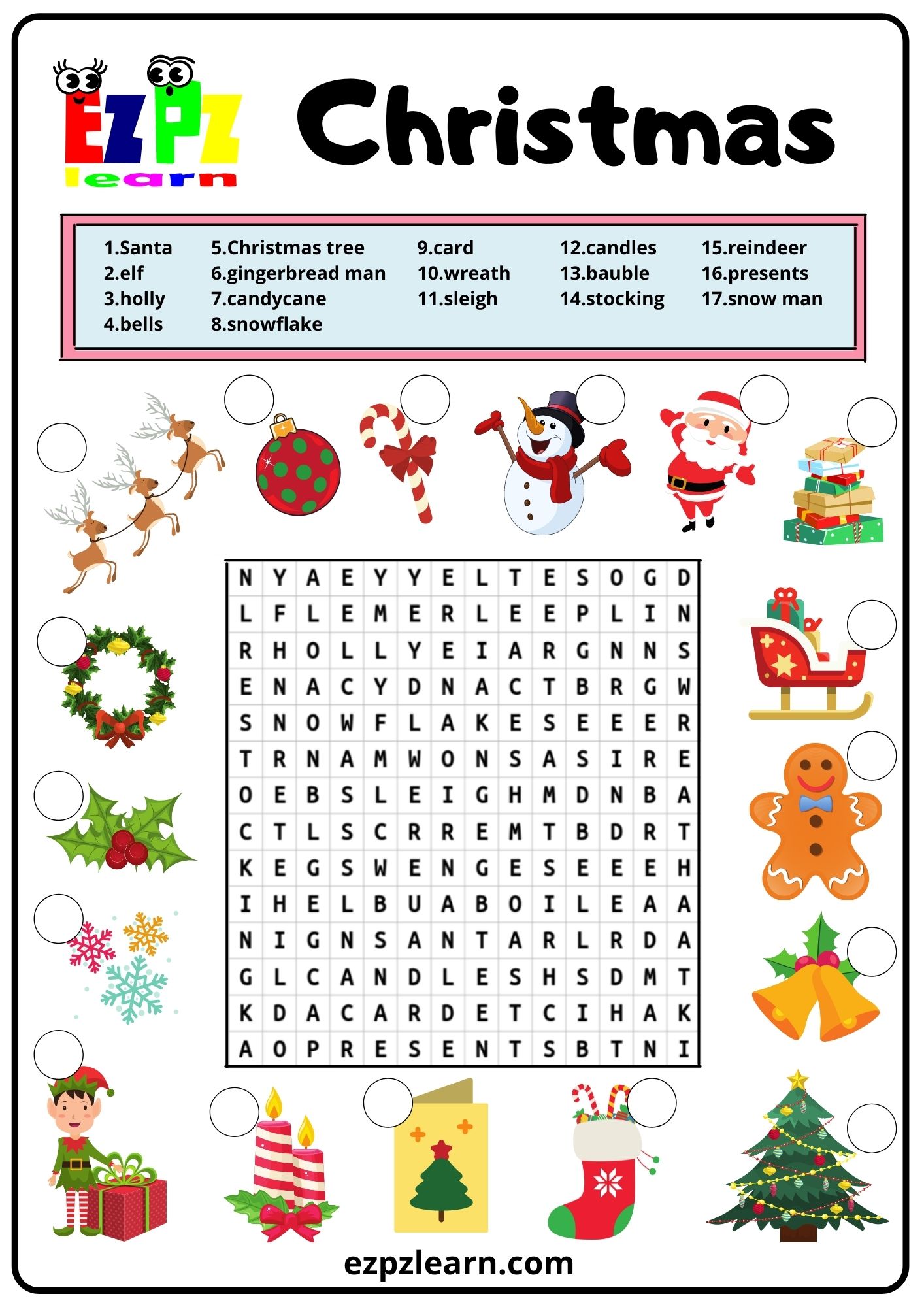 Christmas Word Search 2
